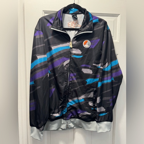 Nike Air Jordan Retro 8 Aqua Track Jacket Men's Full Zip Jumpman Sz Medium Mens - Picture 2 of 4